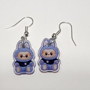 Labu Earrings LBB Monster Purple Jewelry Pop Mart Colorful‎ Dangle